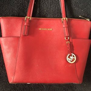 Red Michael kors purse